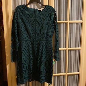 Forest green semi formal dress